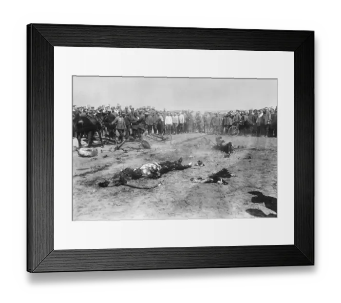 Framed Print : Crashed Allied plane at Fournes, France, WW1 Framed Print : Crashed Allied plane at Fournes, France, WW1