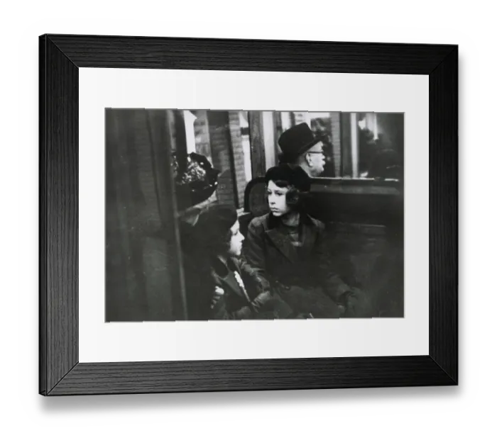Framed Print : A much publicised first trip on the London Underground for Princesses Elizabeth (Queen Elizabeth II) and Margaret Rose, who made the trip on a District Line train from St. James's Park station with their governess on 15 May 1939. Date: 1939 Framed Print : A much publicised first trip on the London Underground for Princesses Elizabeth (Queen Elizabeth II) and Margaret Rose, who made the trip on a District Line train from St. James's Park station with their governess on 15 May 1939. Date: 1939
