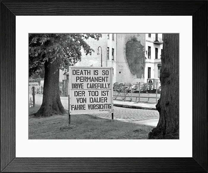 Framed Print : Road sign, drive carefully Framed Print : Road sign, drive carefully
