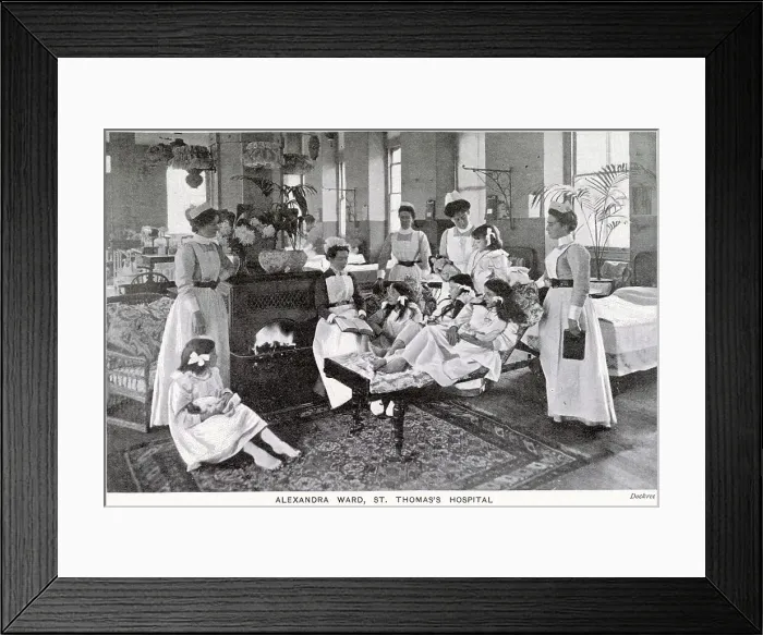 Framed Print : Alexandra Ward, St Thomas Hospital, London 1903