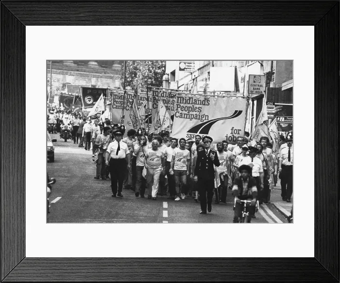 Framed Print : Midlands Peoples Campaign 1982 Framed Print : Midlands Peoples Campaign 1982