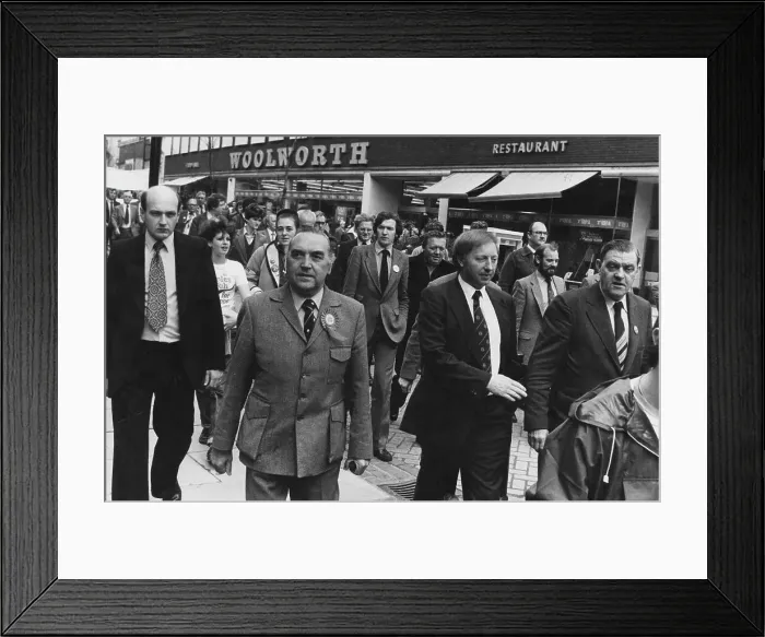 Framed Print : People's March for Jobs 1981 Framed Print : People's March for Jobs 1981