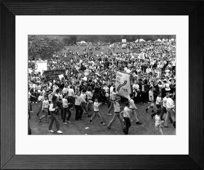 Framed Print : People's March for Jobs 1983 Framed Print : People's March for Jobs 1983