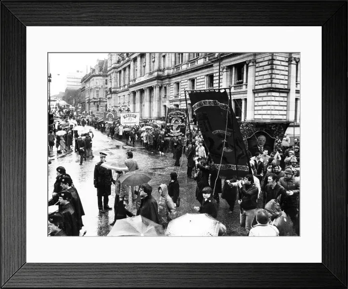 Framed Print : Peoples March for Jobs 1983 Framed Print : Peoples March for Jobs 1983