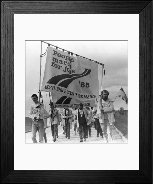 Framed Print : Peoples March for Jobs 1983 Framed Print : Peoples March for Jobs 1983