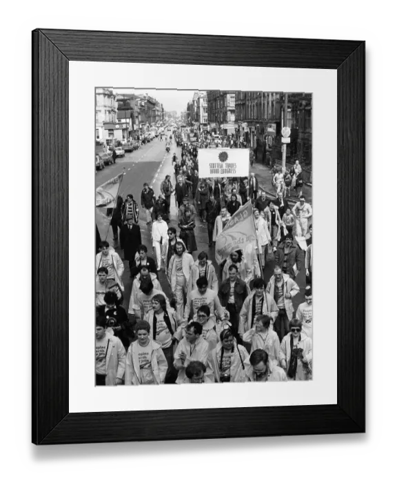 Framed Print : Peoples March for Jobs 1983 Framed Print : Peoples March for Jobs 1983