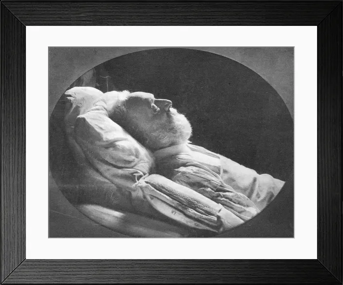 Framed Print : Victor Hugo - On deathbed Framed Print : Victor Hugo - On deathbed