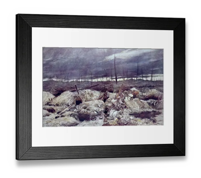 Framed Print : German trench, Somme, northern France, WW1 Framed Print : German trench, Somme, northern France, WW1