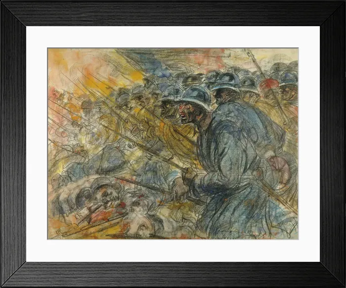 Framed Print : French soldiers, Battle of Verdun, France, WW1 Framed Print : French soldiers, Battle of Verdun, France, WW1
