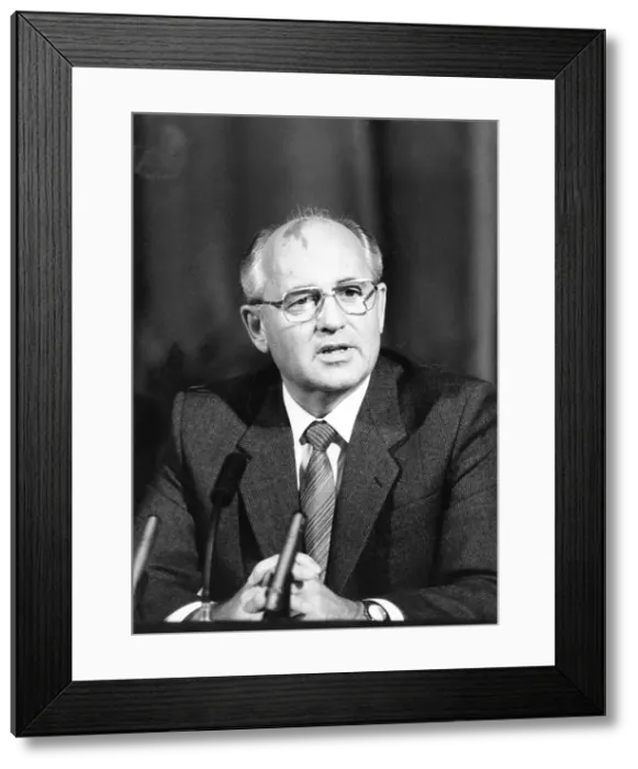 Framed Print : Mikhail Gorbachev Framed Print : Mikhail Gorbachev