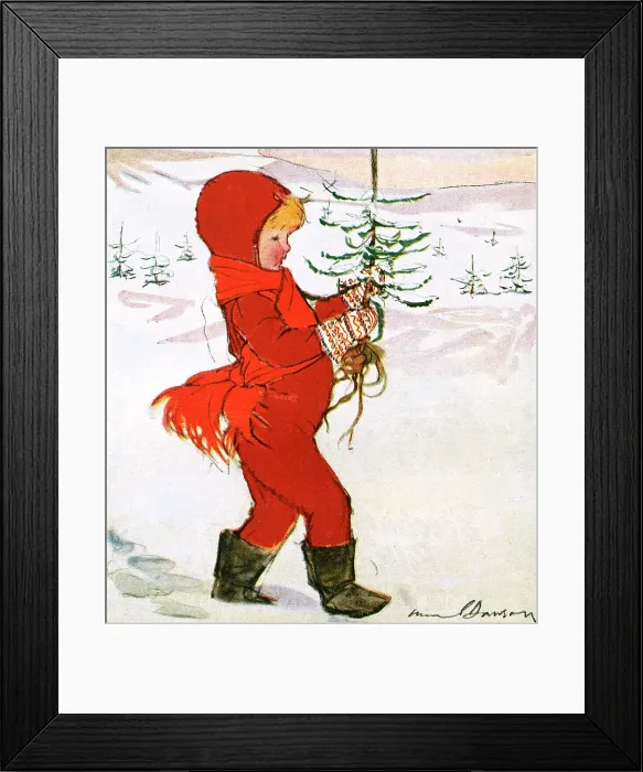Framed Print : The Christmas Tree by Muriel Dawson Framed Print : The Christmas Tree by Muriel Dawson