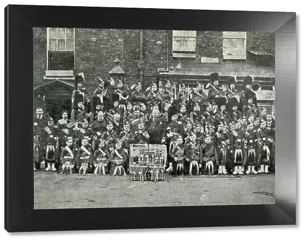 Band and Pipers at Gordon Boys Orphanage, Dover, Kent