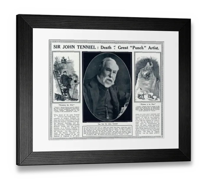 Framed Print : Sir John Tenniel, artist, illustrator and cartoonist Framed Print : Sir John Tenniel, artist, illustrator and cartoonist