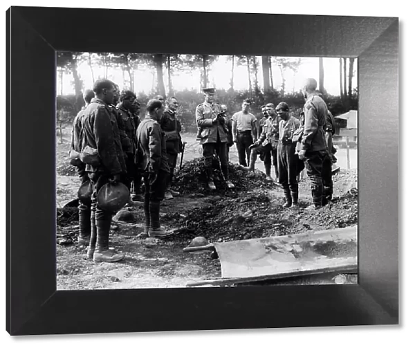 Funeral of Anzac soldier, Western Front, WW1