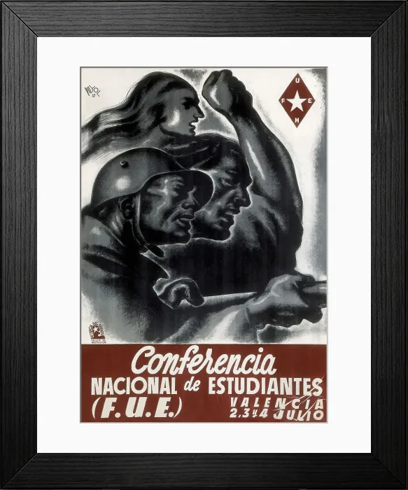Framed Print : Spanish Civil War (1936-1939). Conferencia Nacional Framed Print : Spanish Civil War (1936-1939). Conferencia Nacional