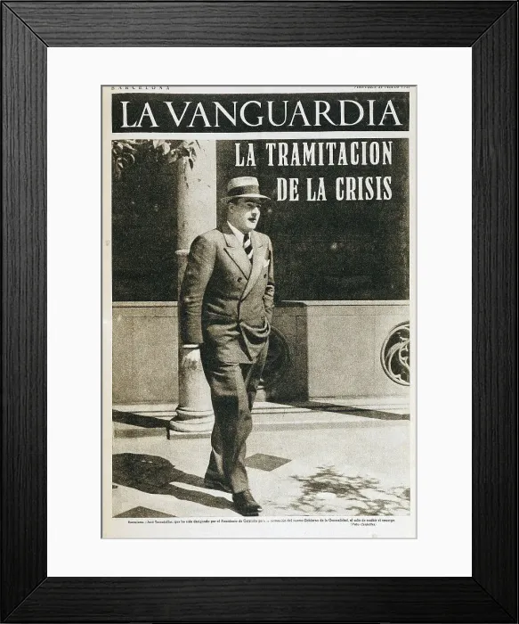 Framed Print : TARRADELLAS I JOAN, Josep (1899-1988). Catalan Framed Print : TARRADELLAS I JOAN, Josep (1899-1988). Catalan