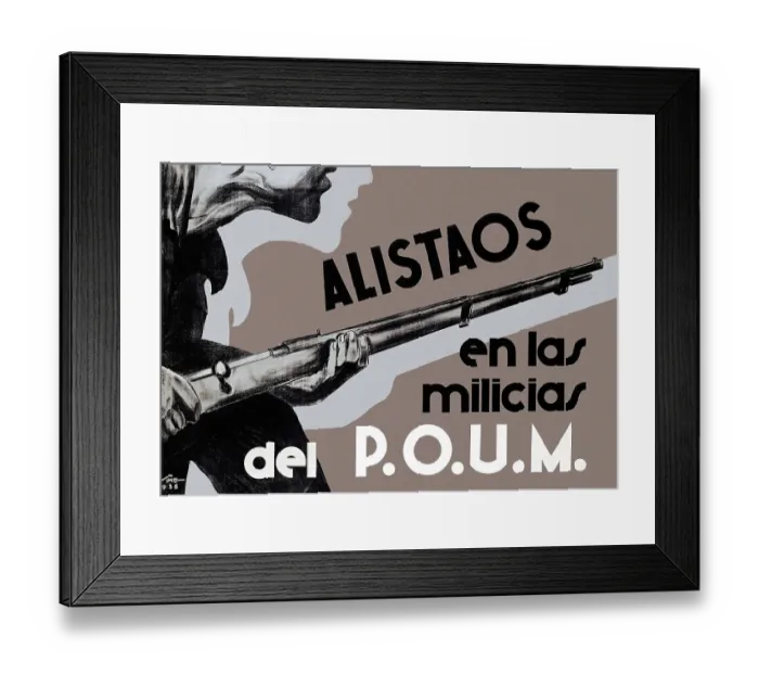 Framed Print : Spanish Civil War (1936-1939). Alistaos en las Framed Print : Spanish Civil War (1936-1939). Alistaos en las