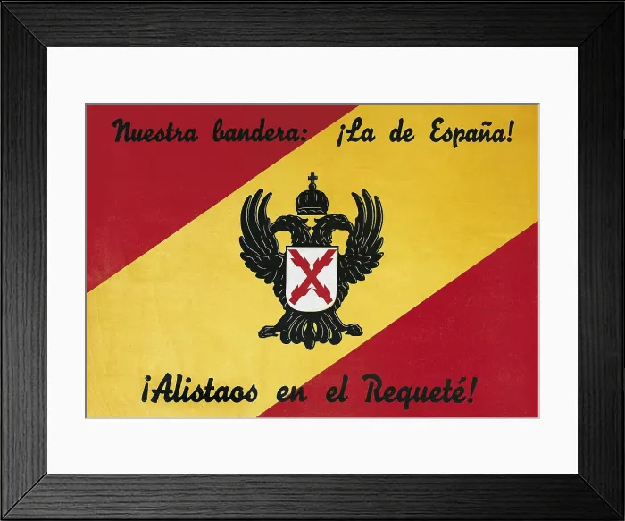 Framed Print : Spanish Civil War (1936-1939). Nuetra bandera Framed Print : Spanish Civil War (1936-1939). Nuetra bandera