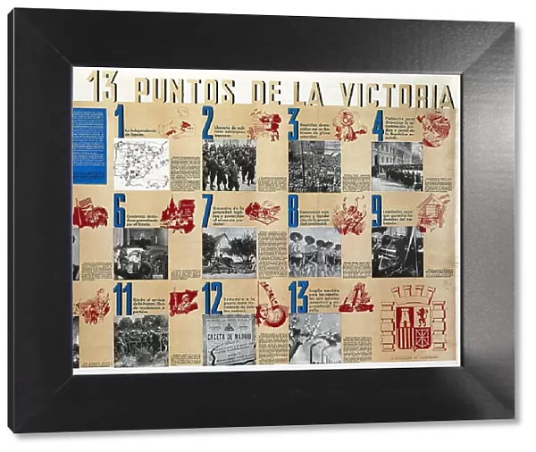 Spanish Civil War (1936-1939). Los 13 Puntos