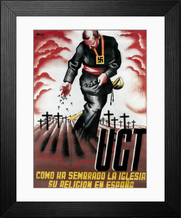 Framed Print : Spanish Civil War (1936-1939). Como ha sembrado Framed Print : Spanish Civil War (1936-1939). Como ha sembrado