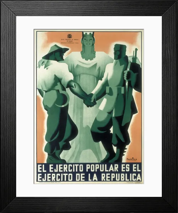 Framed Print : Spanish Civil War (1936-1939). El Ejercito Popular Framed Print : Spanish Civil War (1936-1939). El Ejercito Popular