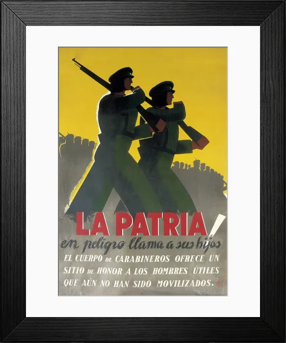 Framed Print : Spanish Civil War (1936-1939). La Patria en Framed Print : Spanish Civil War (1936-1939). La Patria en