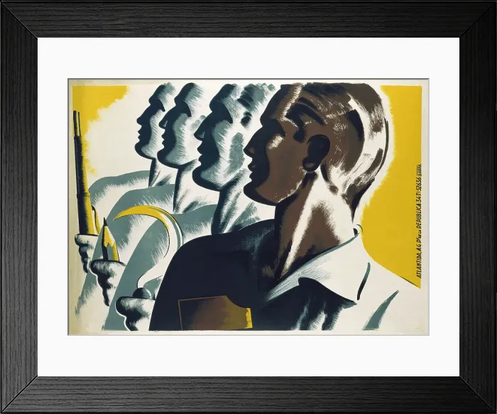 Framed Print : Spanish Civil War (1936-1939). Poster by Carles Framed Print : Spanish Civil War (1936-1939). Poster by Carles