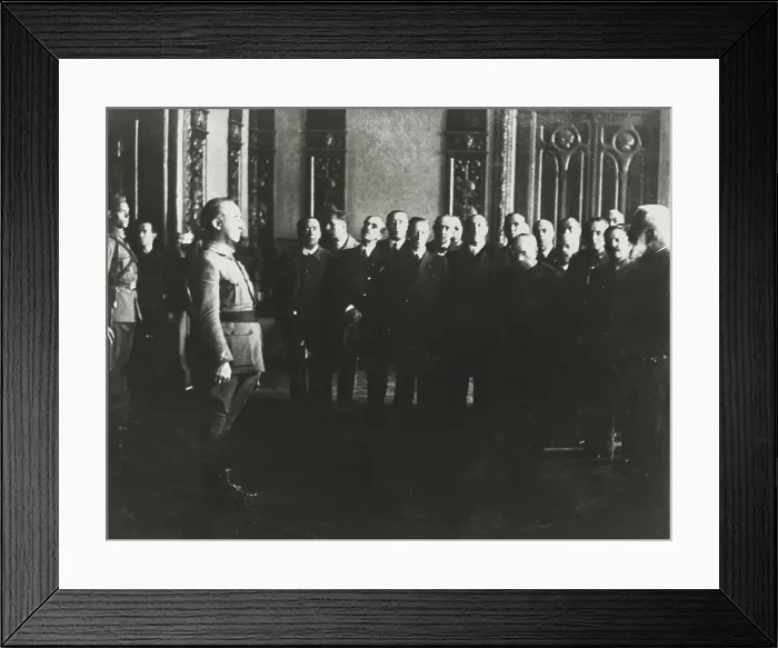 Framed Print : Spanish Civil War. General Cabanellas transferring Framed Print : Spanish Civil War. General Cabanellas transferring