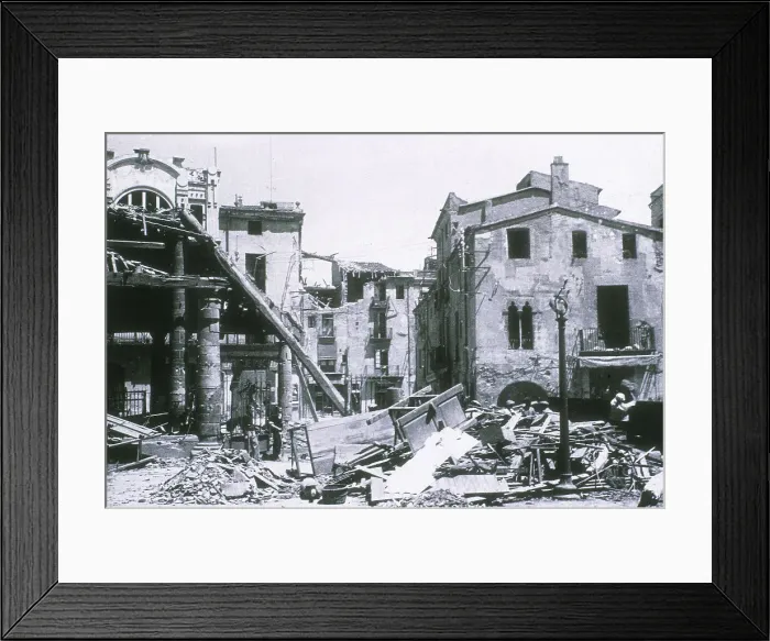 Framed Print : SPAIN. Granollers. Spanish Civil War (1936-1939) Framed Print : SPAIN. Granollers. Spanish Civil War (1936-1939)