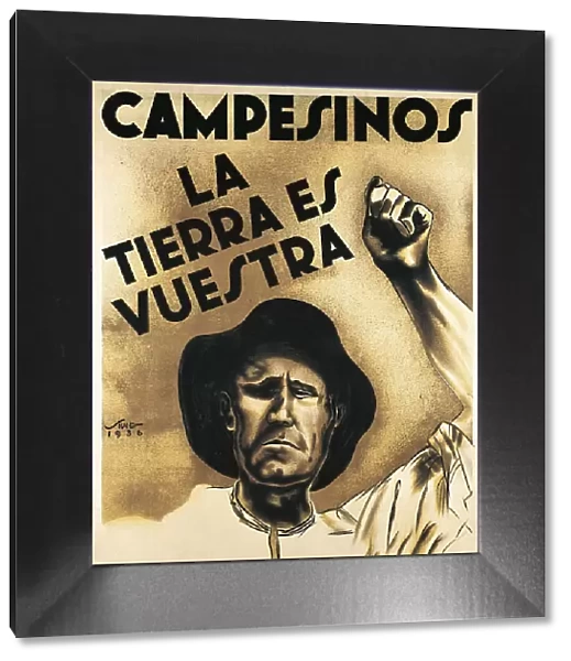Spanish Civil War (1936-1939). Campesinos. La