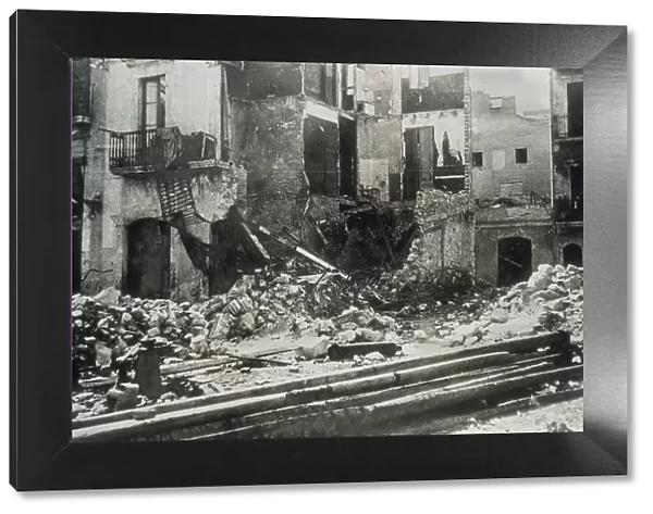 Spain Tarragona Spanish Civil War Bombardment