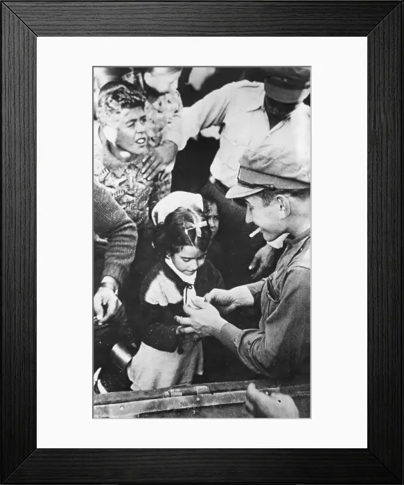 Framed Print : Spanish Civil War. International Brigades. Farewell Framed Print : Spanish Civil War. International Brigades. Farewell