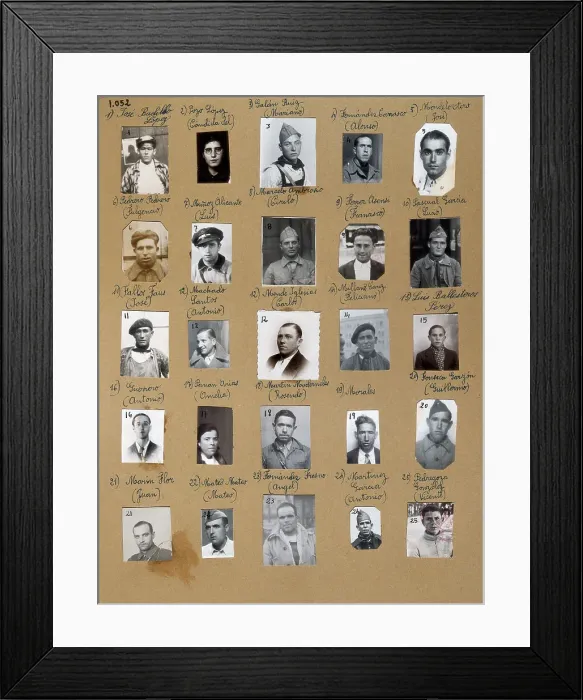 Framed Print : Spanish Civil War (1936-1939). Franquist policial