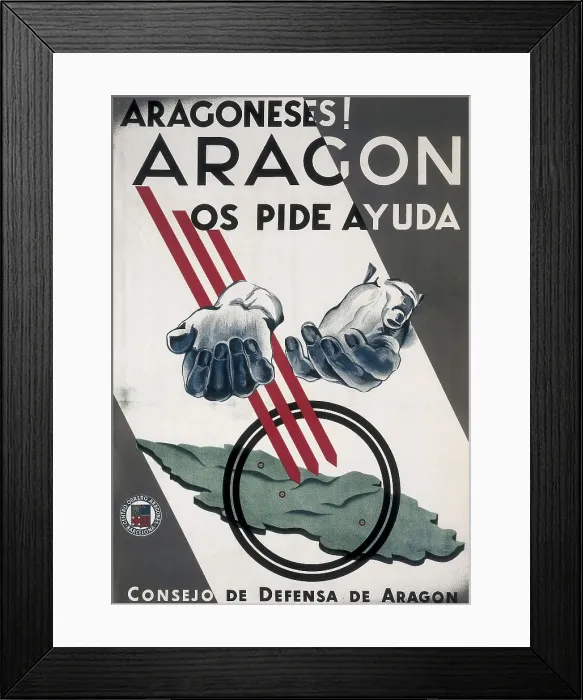 Framed Print : Spanish Civil War (1936-1939). Aragoneses!