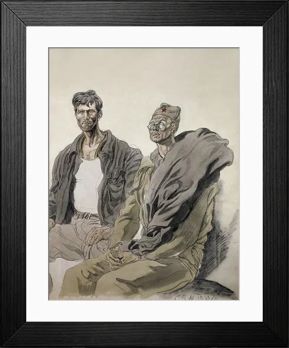 Framed Print : Spanish Civil War (1936-1939). Republican soldiers Framed Print : Spanish Civil War (1936-1939). Republican soldiers