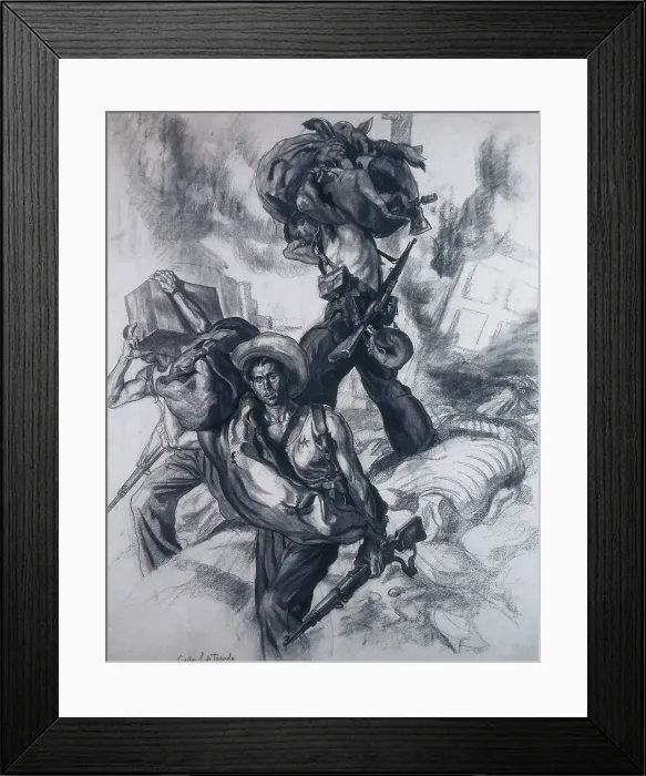 Framed Print : Spanish Civil War (1936-1939). Sacking scene Framed Print : Spanish Civil War (1936-1939). Sacking scene