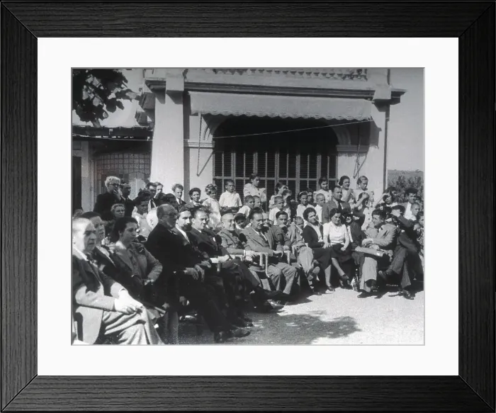 Framed Print : Spanish Civil War (1936-1939). Inauguration of Framed Print : Spanish Civil War (1936-1939). Inauguration of