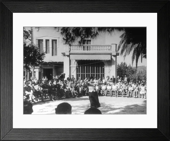 Framed Print : Spanish Civil War (1936-1939). Inauguration of Framed Print : Spanish Civil War (1936-1939). Inauguration of