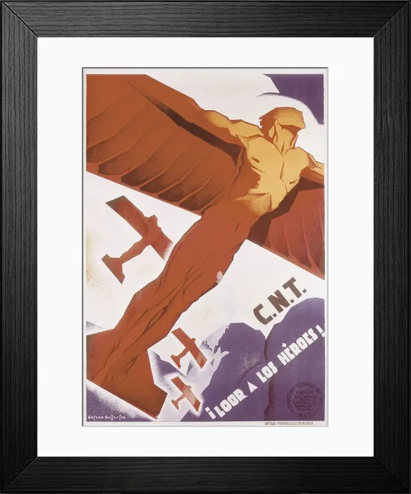 Framed Print : Spnaish Civil War (1936-1939). Loor for heroes Framed Print : Spnaish Civil War (1936-1939). Loor for heroes