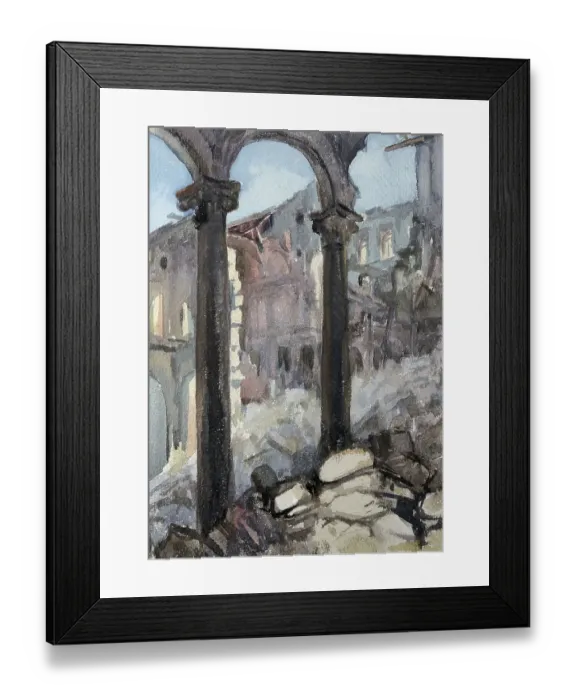 Framed Print : Spanish Civil War (1936-1939). Ruins of the Alcazar Framed Print : Spanish Civil War (1936-1939). Ruins of the Alcazar