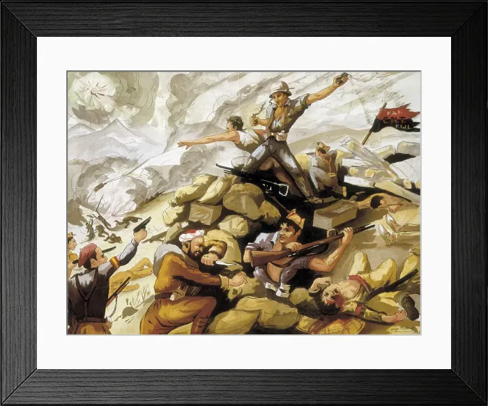Framed Print : Spanish Civil War Las Juventudes Libertarias Framed Print : Spanish Civil War Las Juventudes Libertarias
