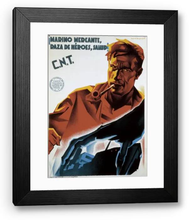 Framed Print : Spanish Civil War (1936-1939). Marino mercante Framed Print : Spanish Civil War (1936-1939). Marino mercante