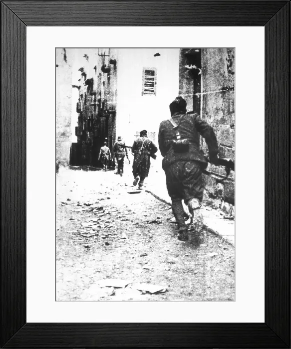 Framed Print : Spanish Civil War (1936-1939). Entrance of Framed Print : Spanish Civil War (1936-1939). Entrance of