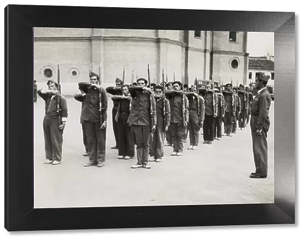 Spain. Civil War (1936-1939). Military training
