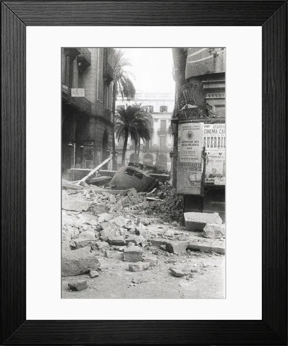 Framed Print : SPAIN. Barcelona. Spanish Civil War (1936-1939) Framed Print : SPAIN. Barcelona. Spanish Civil War (1936-1939)