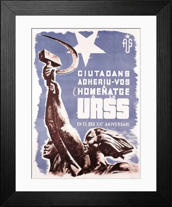Framed Print : Spanish Civil War (1936-1939). Ciutadans, adheriu-vos Framed Print : Spanish Civil War (1936-1939). Ciutadans, adheriu-vos