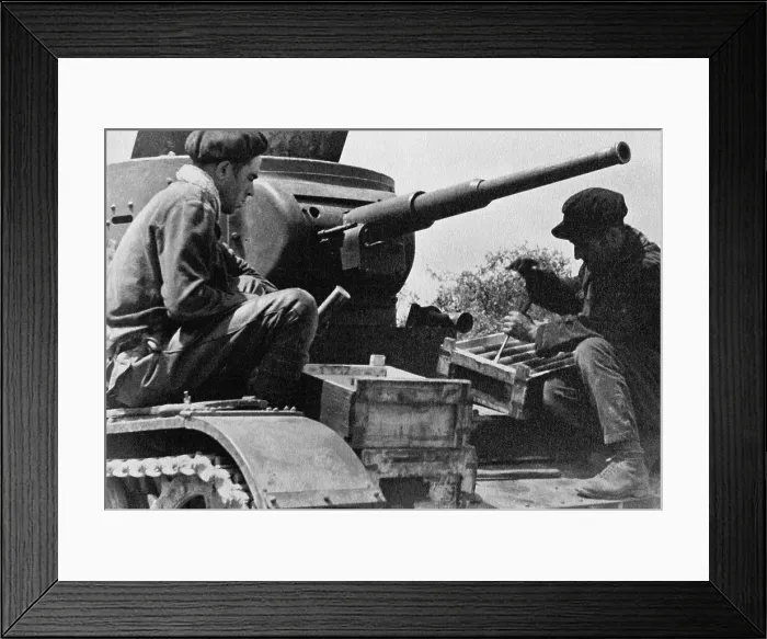 Framed Print : Spanish Civil War Republican Side Preparing Framed Print : Spanish Civil War Republican Side Preparing