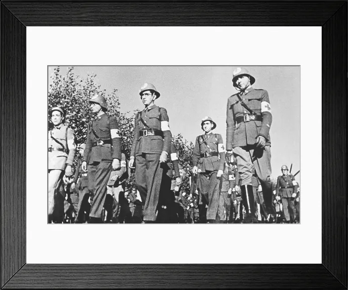 Framed Print : SPAIN. Barcelona. Spanish Civil War (1936-1939) Framed Print : SPAIN. Barcelona. Spanish Civil War (1936-1939)