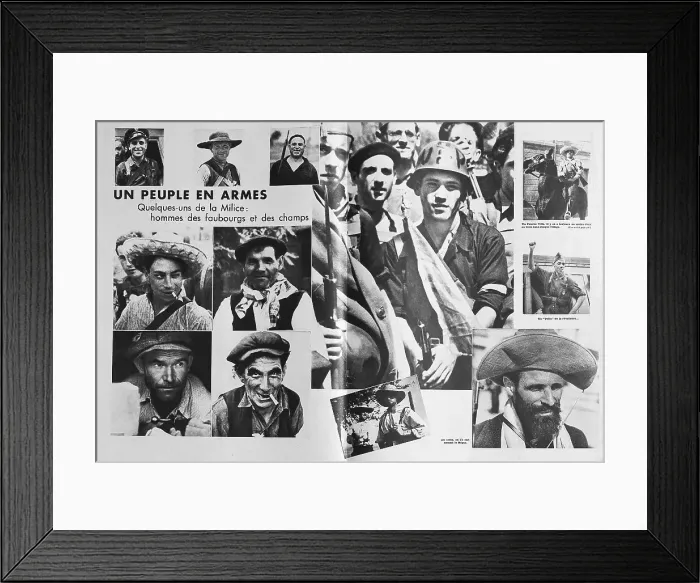 Framed Print : Spanish Civil War (1936-1939). People in Arms Framed Print : Spanish Civil War (1936-1939). People in Arms