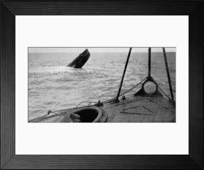 Framed Print : Spanish Civil War (1936-1939). Sinking of Framed Print : Spanish Civil War (1936-1939). Sinking of